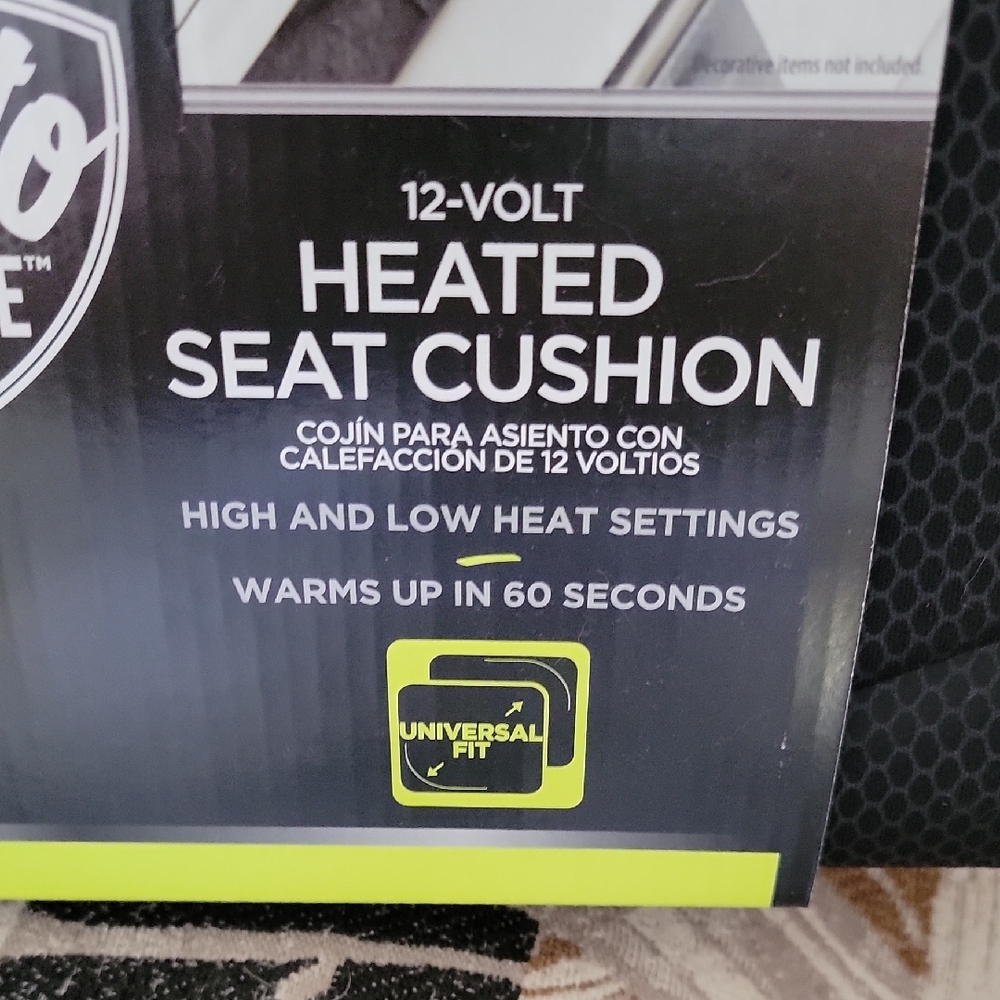 Auto Drive Black Heated Seat Cushion - Picture 3 of 3